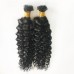 Human Hair I Tip Hair Extensions Deep Curly